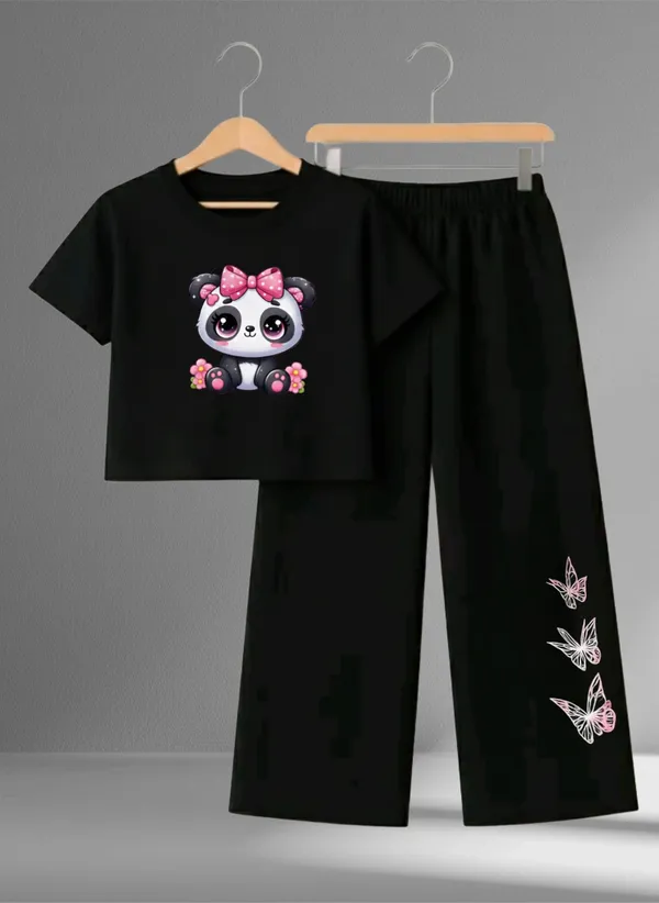 Black_Printed_T-Shirt_And_Pants_Set_for_Girls
