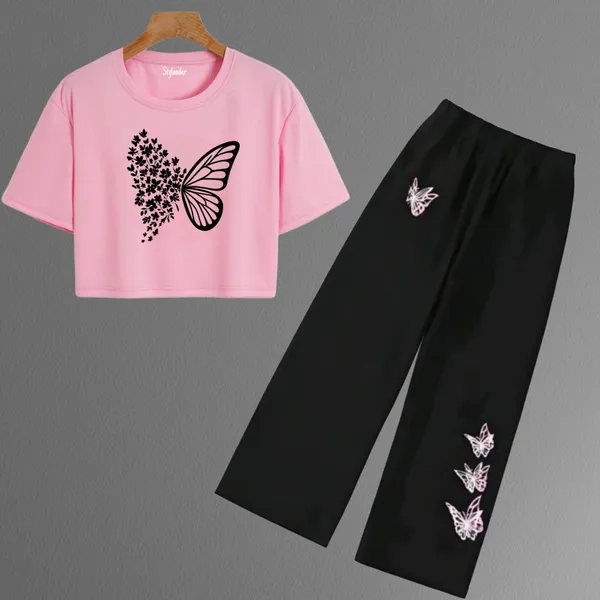 Black_And_Lavender_Butterfly_Print_Co_Ord_Set_For_girl