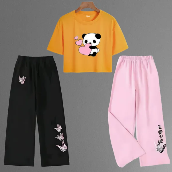 Black_Casual_Panda_Print_Co_Ord_Set_for_Girls