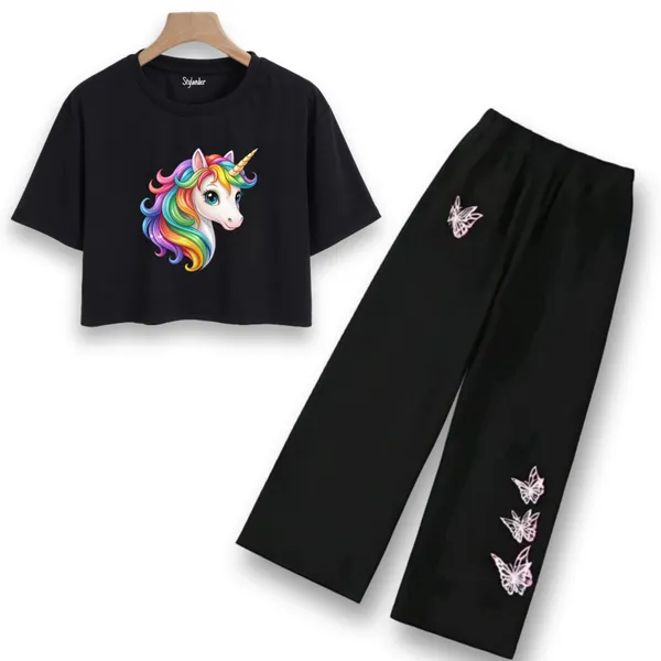 Black_Graphic_Crop_Top_And_Pants_Set_For_Girls