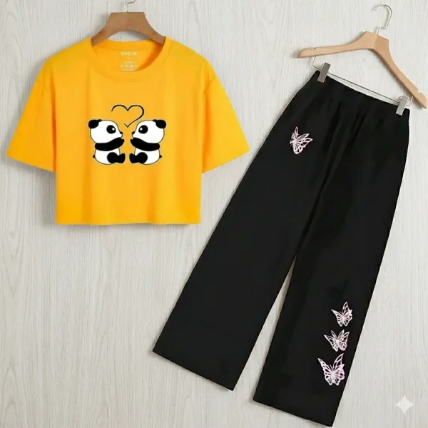 Yellow_And_Black_Graphic_Co_Ord_Set_for_girl