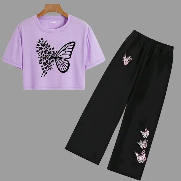 Black_And_Lavender_Butterfly_Print_Co_Ord_Set_For_girl