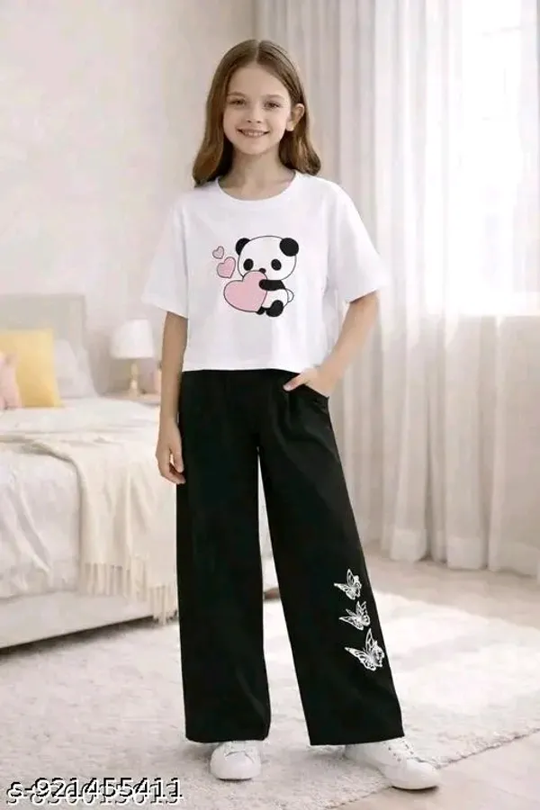 White_And_Black_Casual_Co_Ord_Set_For_Girls