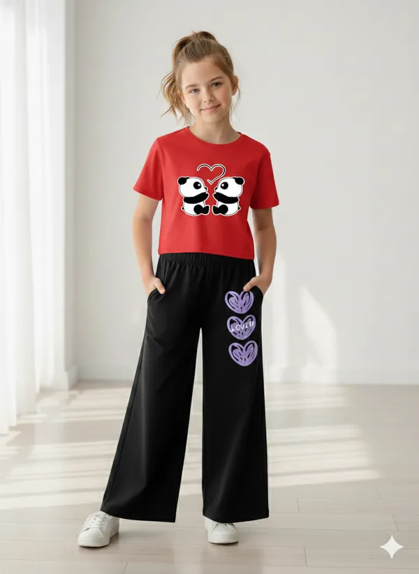 Pink_Or_Lavender_Graphic_Top_And_Wide_Leg_Pants_Set_for_Girls