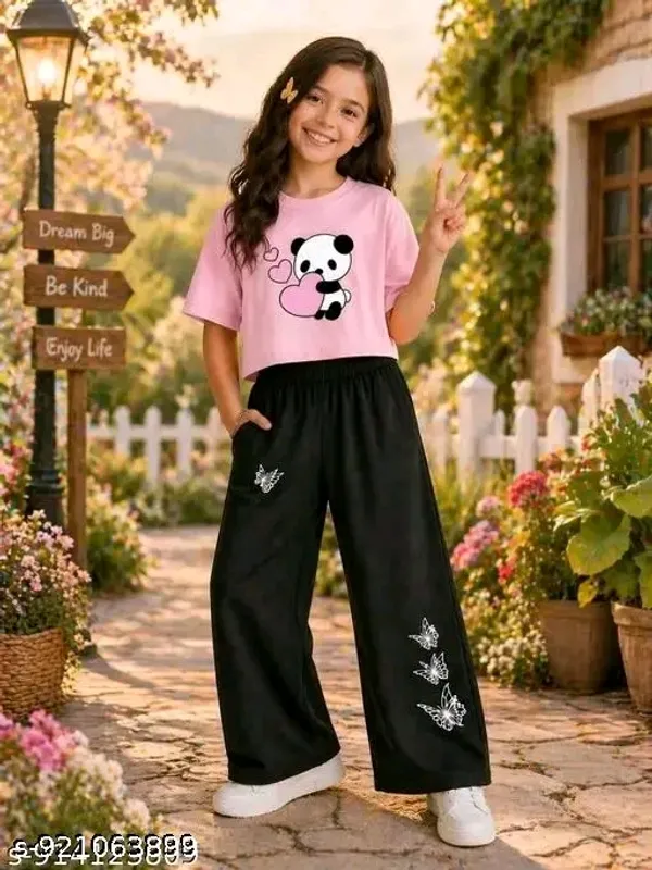 Black_Printed_Crop_Top_And_Wide_Leg_Pants_Set_for_girl