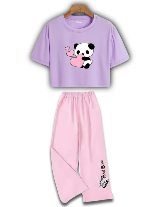 Black_Graphic_Crop_Top_And_Wide_Leg_Pants_Set