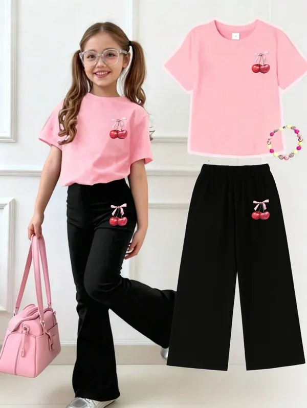 Pink_Printed_T-Shirt_And_Flared_Pants_Set_for_Girls