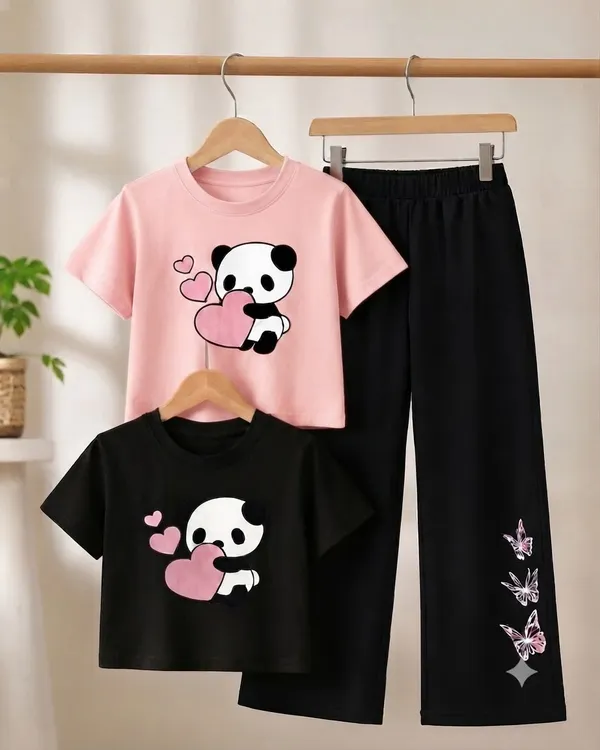 Pink_And_Black_Printed_T-Shirt_And_Pants_Set_for_Girls