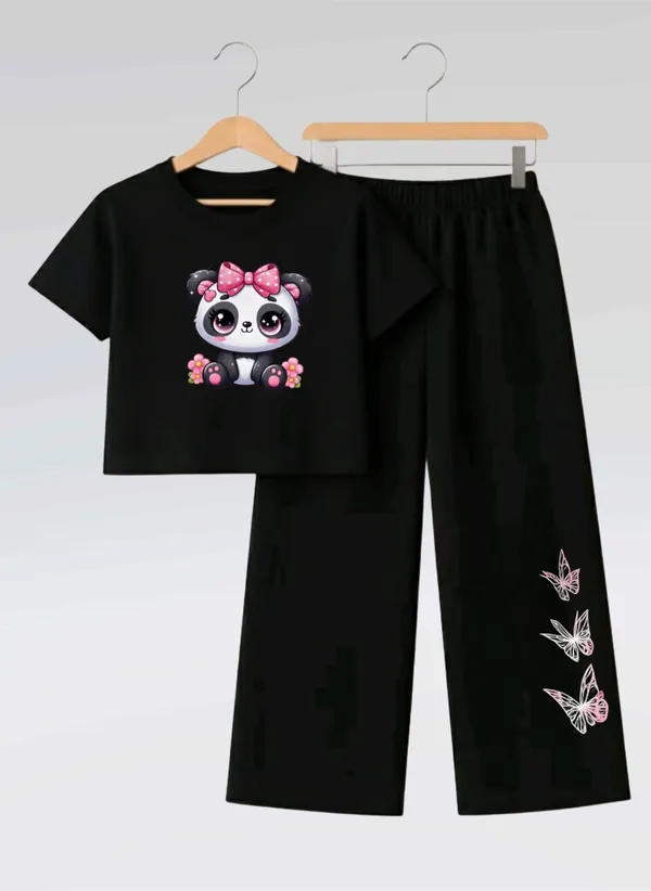 Black_Printed_T-Shirt_And_Pants_Set_for_Girls