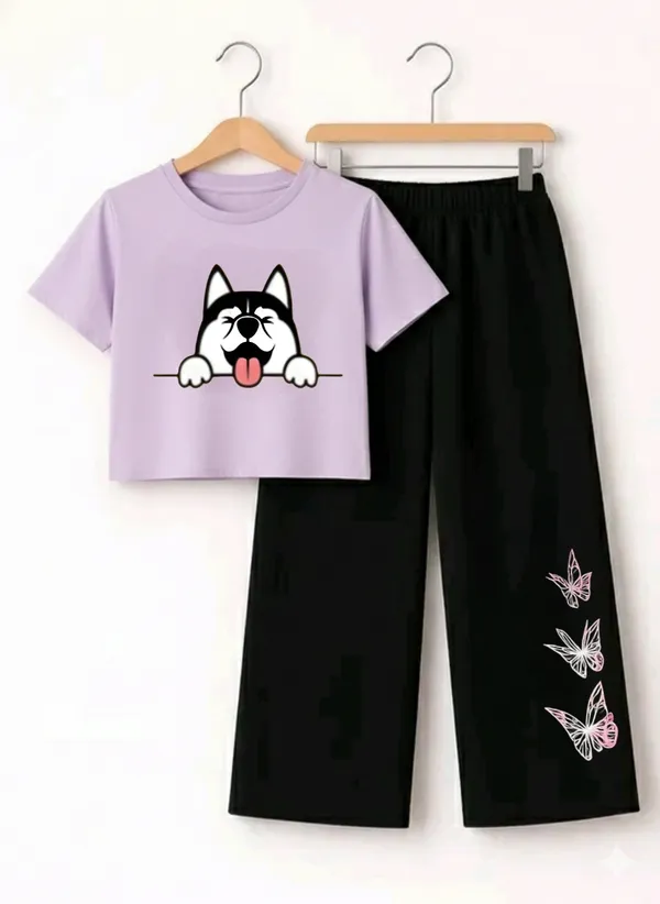 Black_Graphic_Crop_Top_And_Pants_Set_For_Girls
