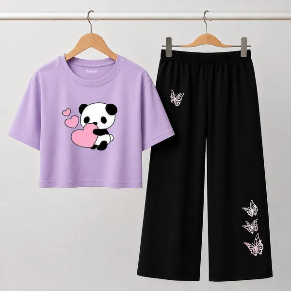 Black_Printed_Crop_Top_And_Wide_Leg_Pants_Set_for_girl