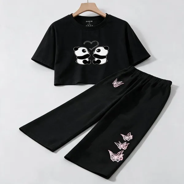 Black_Cotton_Relaxed_Panda_Print_Crop_Top_And_Wide-Leg_Pants_Co-Ord_Set_For_Girls