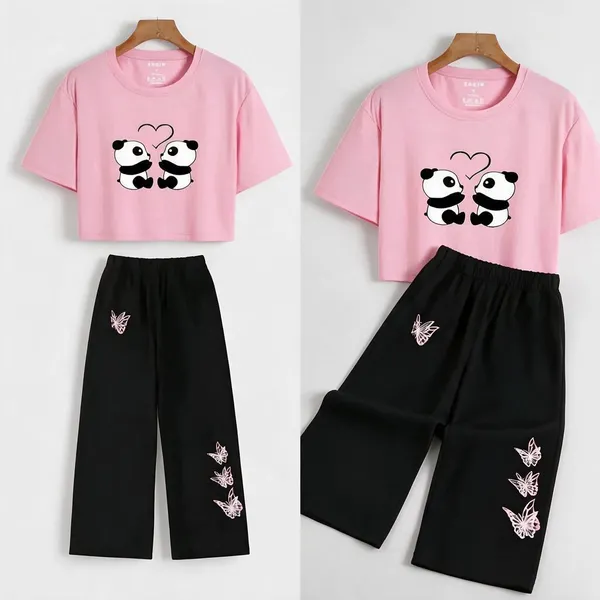 Pink_Cotton_Relaxed_Crop_Top_And_Palazzo_Pants_Co-Ord_Set_For_Girls
