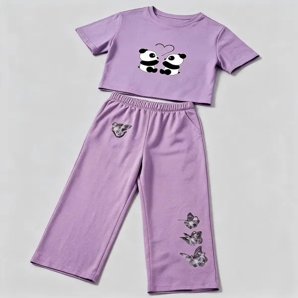 Lavender_Cotton_Relaxed_Graphic_Print_Co_Ord_Set_For_Girls