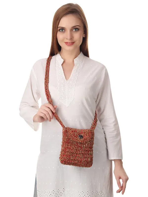 Jute_Red_Crochet_Sling_Bag_Default_Title