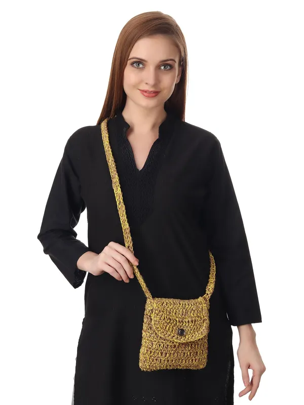 Jute_Yellow_Crochet_Sling_Bag_Default_Title