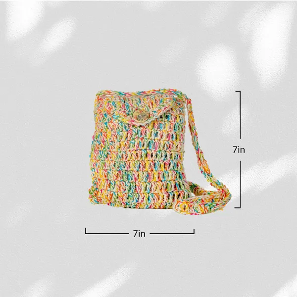 White_Multi_Crochet_Sling_Bag_Default_Title