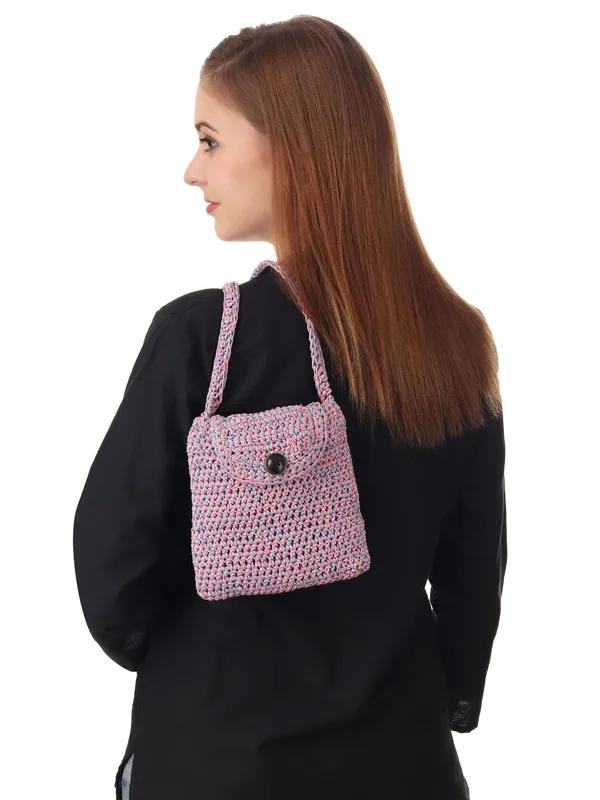 Fluoro_Blue_Crochet_Sling_Bag_Default_Title