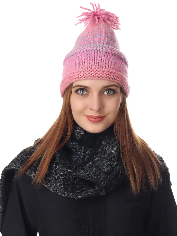 Blush_Crochet_Beanie_Default_Title