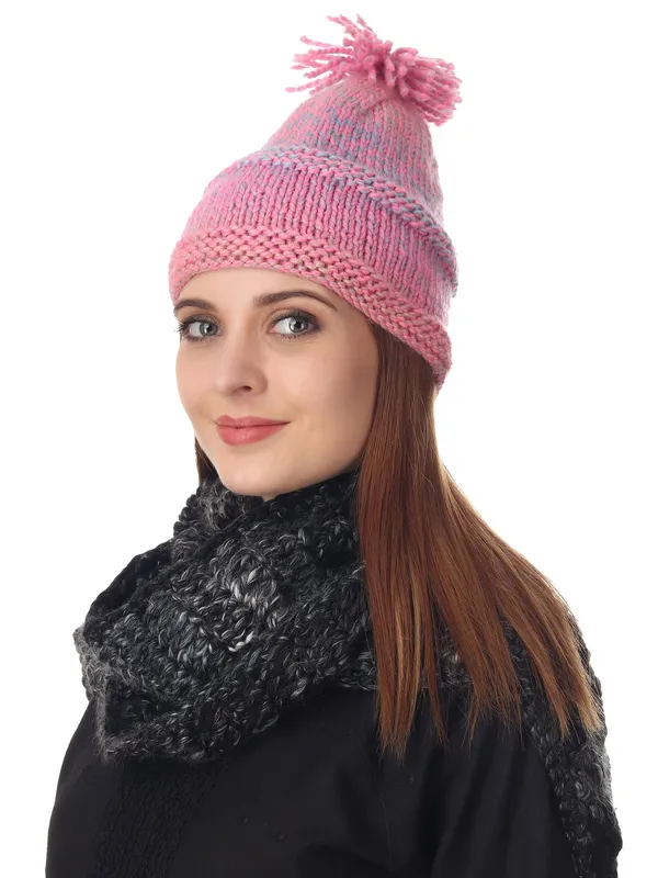 Blush_Crochet_Beanie_Default_Title