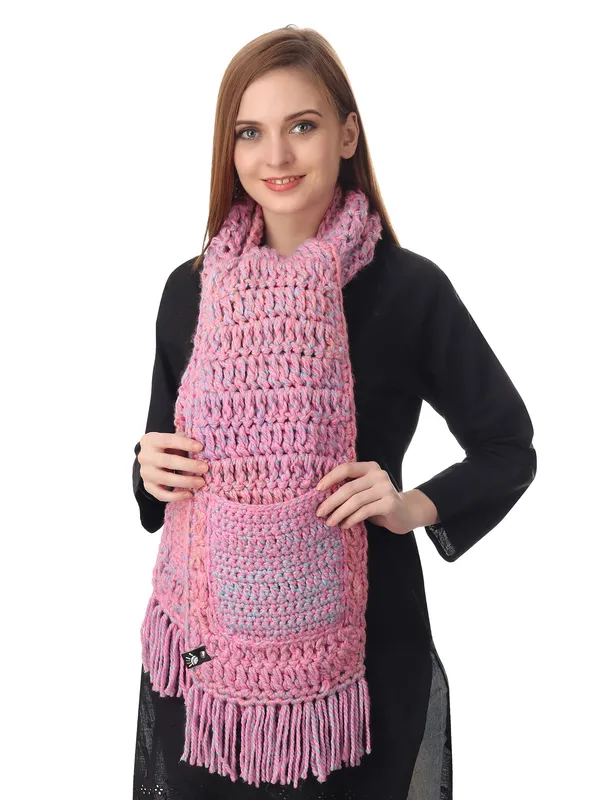 Pocketed_Pink_Ombre_Unisex_Scarf_Default_Title