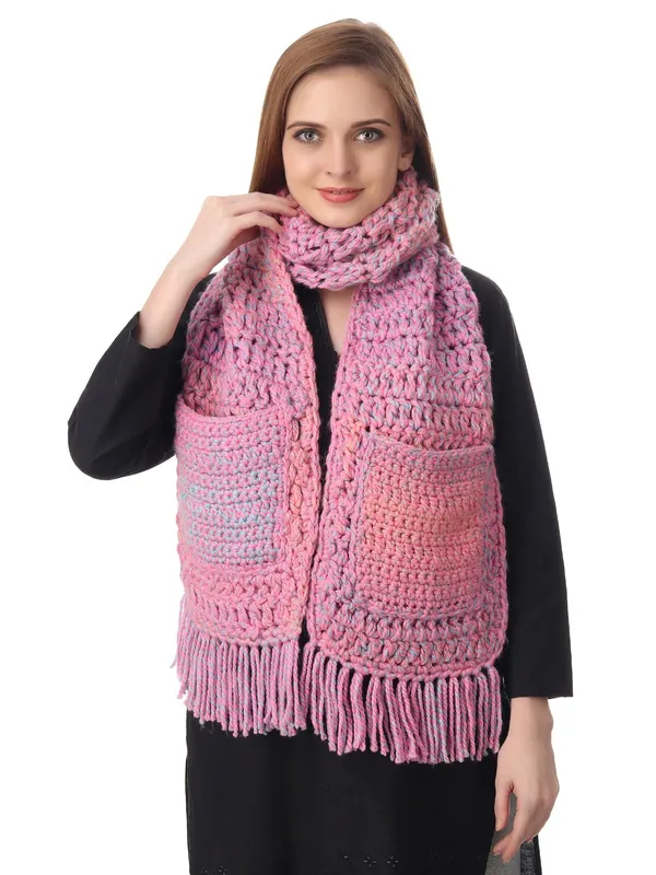 Pocketed_Pink_Ombre_Unisex_Scarf_Default_Title