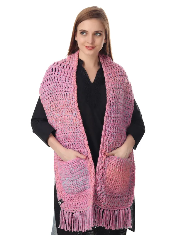 Pocketed_Pink_Ombre_Unisex_Scarf_Default_Title