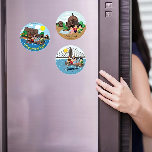 Kumbh_Mela_Fridge_Magnets_3_Inch_Set_Of_3_Default_Title