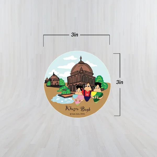 Kumbh_Mela_Khusro_Bagh_Fridge_Magnet_3_Inch_Default_Title