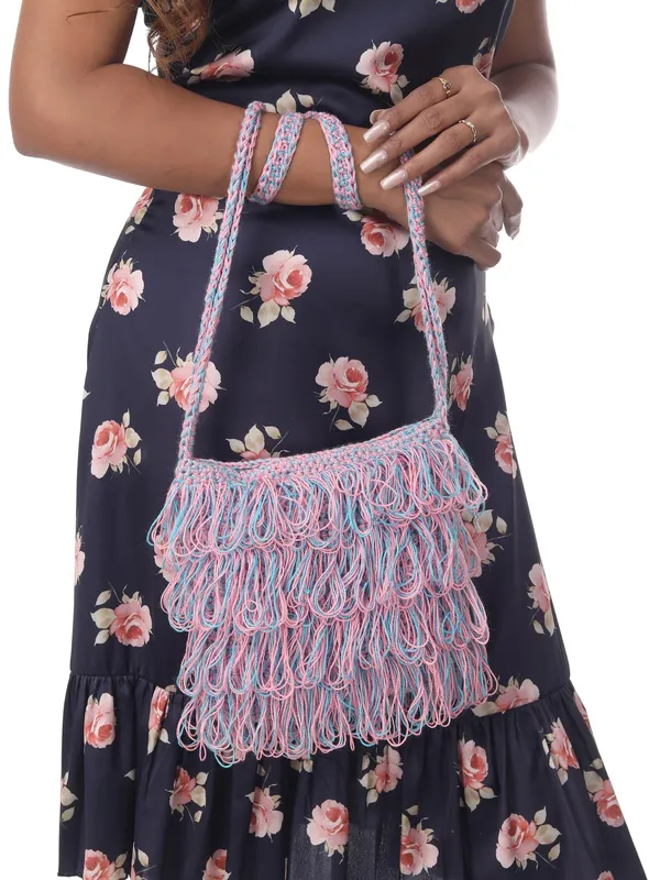 Chic_Pink_Blue_Frilled_Crochet_Satchel_Default_Title