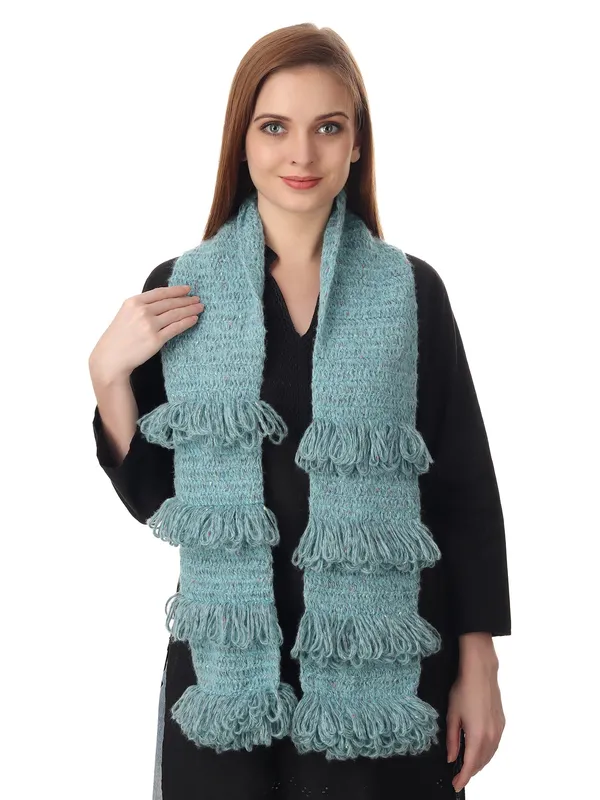 Azure_Acro_Wool_Crochet_Frilled_Scarf_For_Men/Women