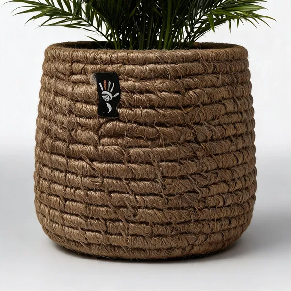 Jute_Handcrafted_Brown_Plant_Holder
