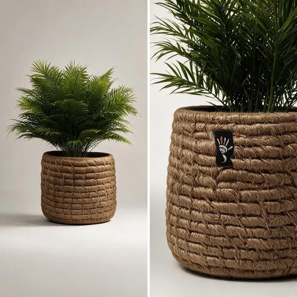 Jute_Handcrafted_Brown_Plant_Holder