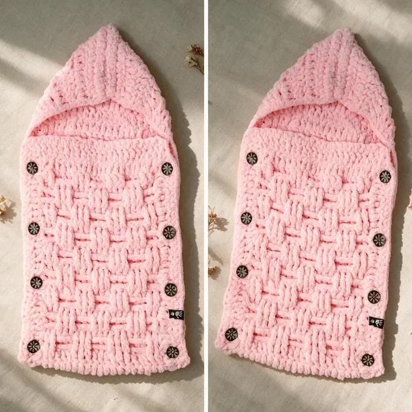 Pink_Velvet_Baby_Slumber_Bag_For_Baby