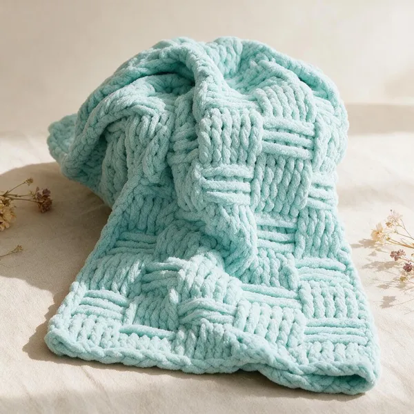 Aqua_Cotton_Quilted_Baby_Blanket
