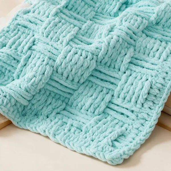 Aqua_Cotton_Quilted_Baby_Blanket