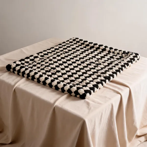 White_Black_Cotton_Quilted_Baby_Blanket