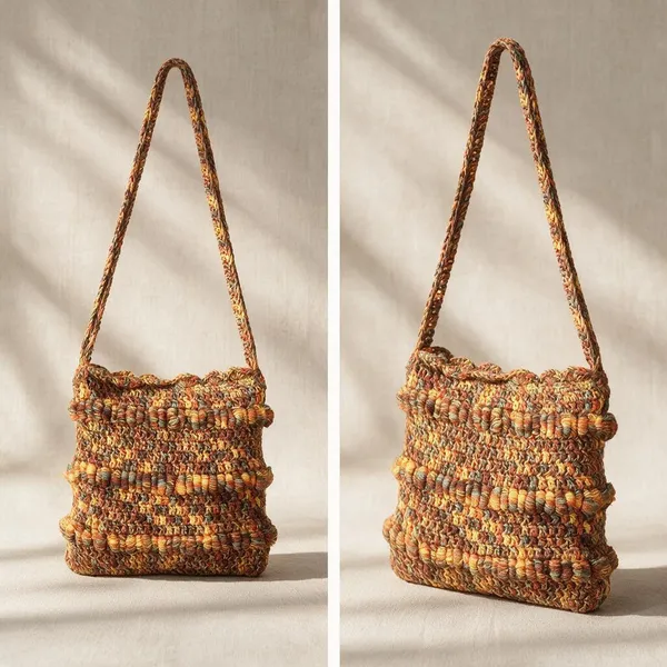 Bronze_Multi_Crochet_Crossbody_Bag_For_Women