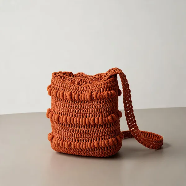 Bronze_Crochet_Crossbody_Bag_For_Women