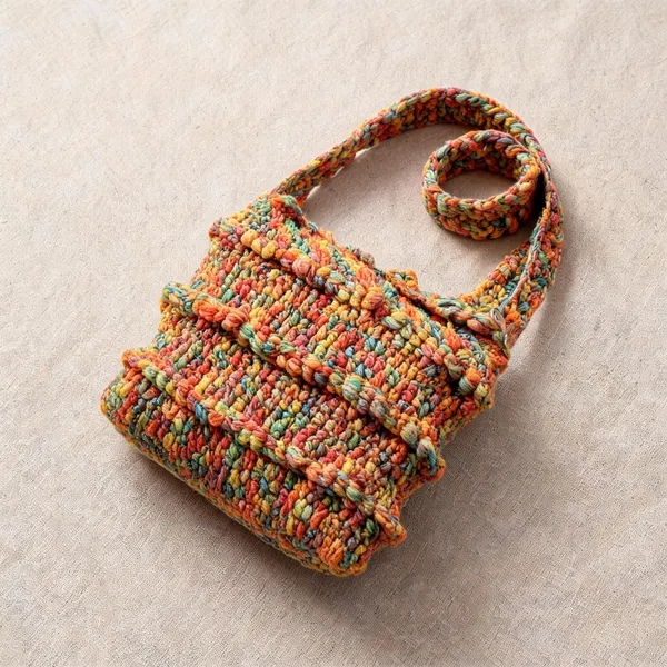 Coral_Multi_Crochet_Crossbody_Bag_For_Women