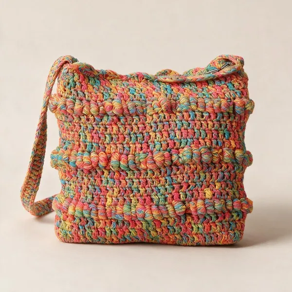Coral_Multi_Crochet_Crossbody_Bag_For_Women