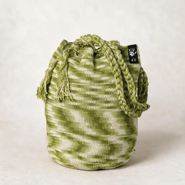 Olive_Crochet_Tassel_Drawstring_Potli_Bag_For_Women