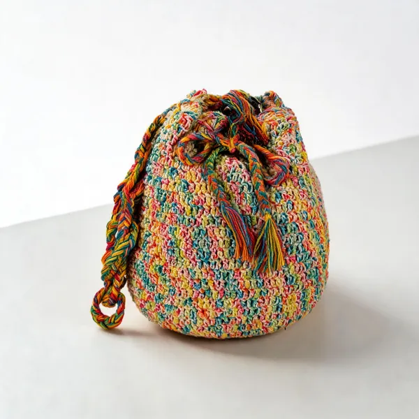 Multicolour_Crochet_Tassel_Potli_Bag_For_Women