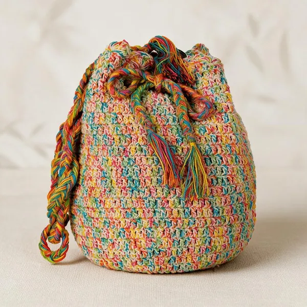 Multicolour_Crochet_Tassel_Potli_Bag_For_Women