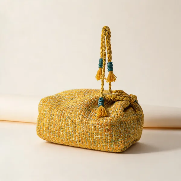 Mustard_Tassel_Drawstring_Potli_Bag_For_Women