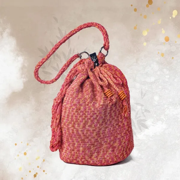 Pink_Handcrafted_Tassel_Drawstring_Potli_Bag_For_Women