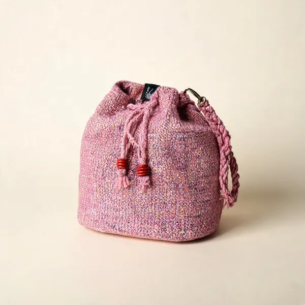 Salmon_Tassel_Drawstring_Potli_Bag_For_Women