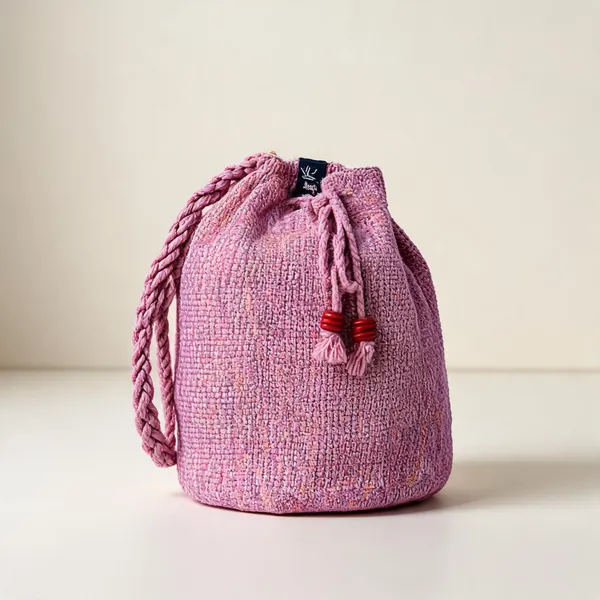 Salmon_Tassel_Drawstring_Potli_Bag_For_Women