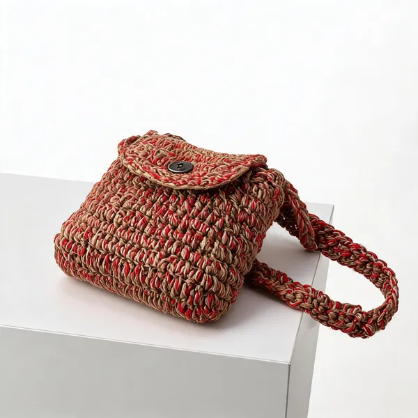 Red_Jute_Crochet_Sling_Bag_For_Women