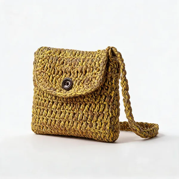 Yellow_Jute_Crochet_Sling_Bag_For_Women